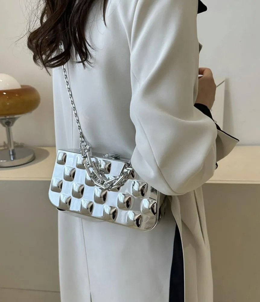 Women's Acrylic Purse Evening Clutch Handbag Elegant Shoulder Crossbody Bag Small Totes Dinner Satchel with Chain