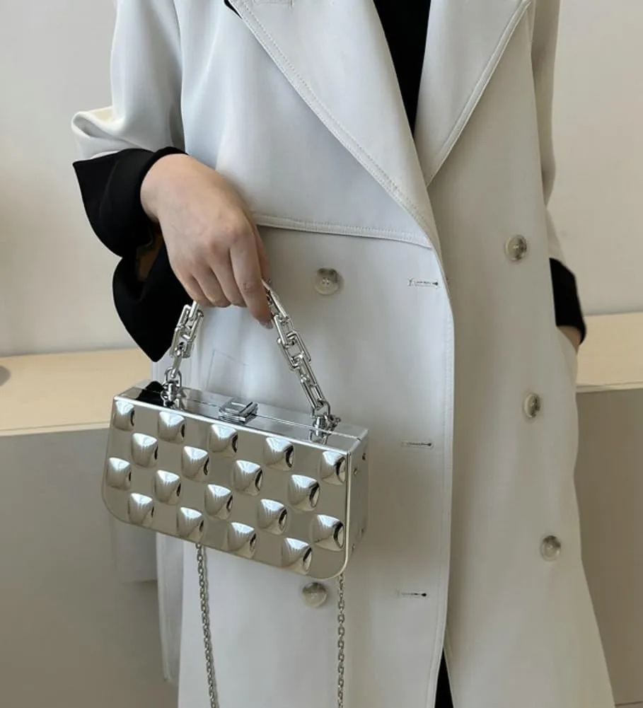 Women's Acrylic Purse Evening Clutch Handbag Elegant Shoulder Crossbody Bag Small Totes Dinner Satchel with Chain