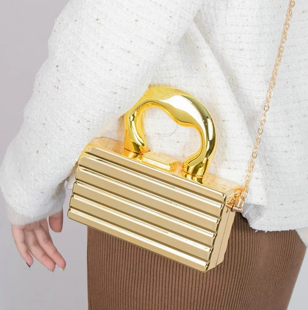 Women's Acrylic Purse Evening Clutch Handbag Elegant Shoulder Crossbody Bag Small Totes Dinner Satchel with Chain