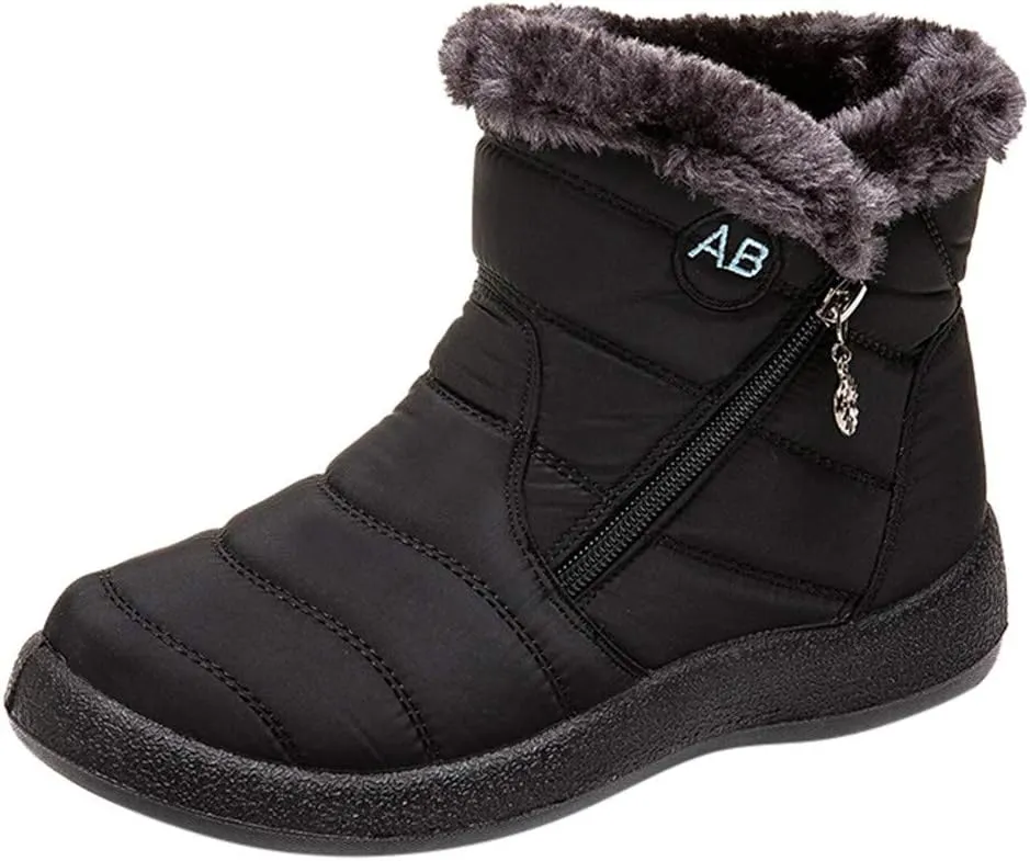 Women's Ankle Snow Boots Women Snow Boot Women's Wide Calf Comfortable Winter Knee High Riding Boots Zapatos De Mujer Para La Nieve Bajitos Winter Boot for Women Working