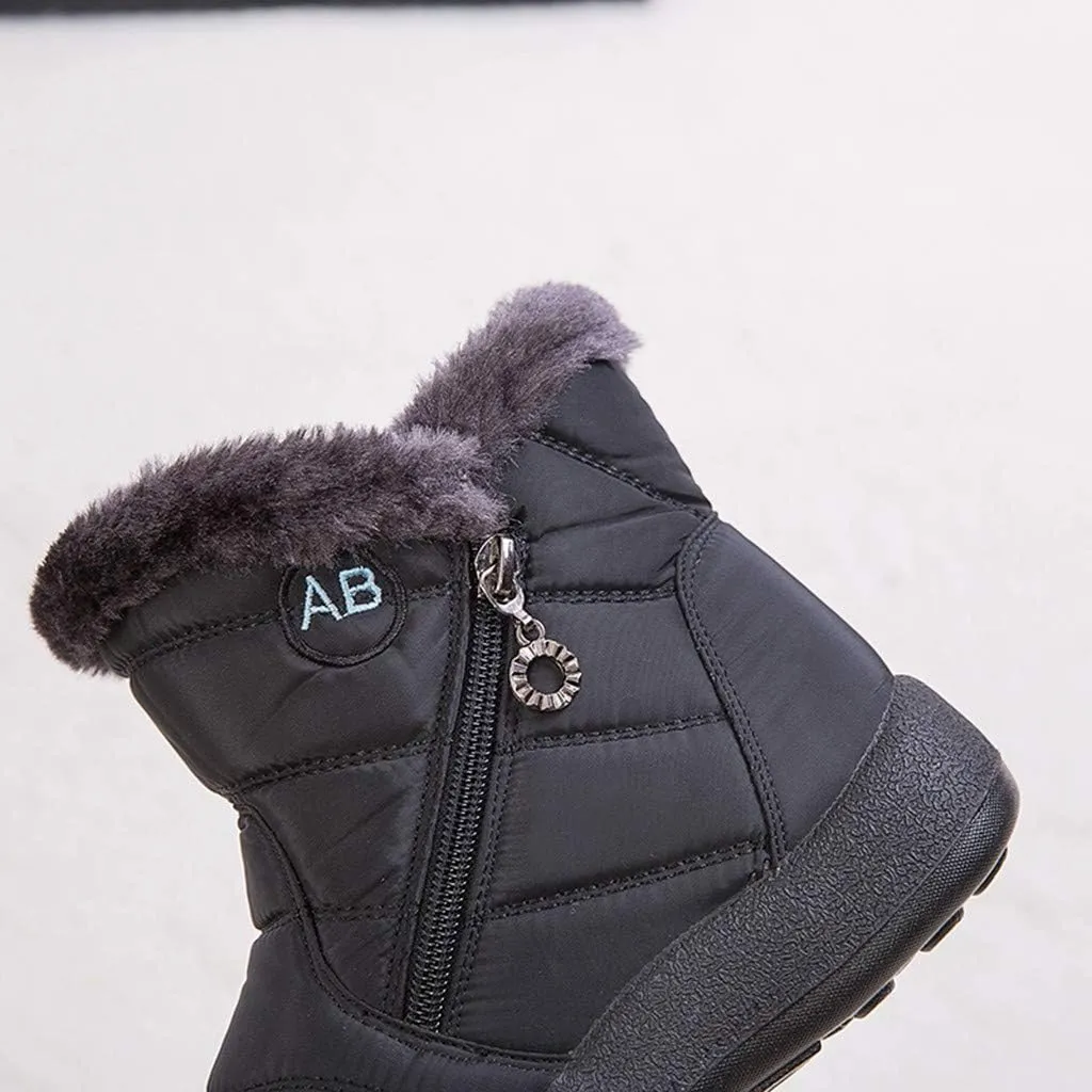 Women's Ankle Snow Boots Women Snow Boot Women's Wide Calf Comfortable Winter Knee High Riding Boots Zapatos De Mujer Para La Nieve Bajitos Winter Boot for Women Working