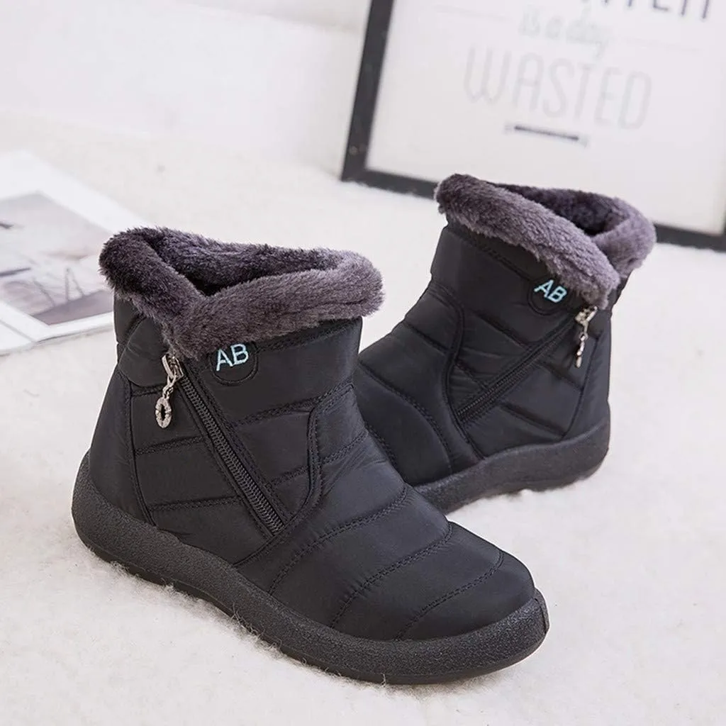 Women's Ankle Snow Boots Women Snow Boot Women's Wide Calf Comfortable Winter Knee High Riding Boots Zapatos De Mujer Para La Nieve Bajitos Winter Boot for Women Working