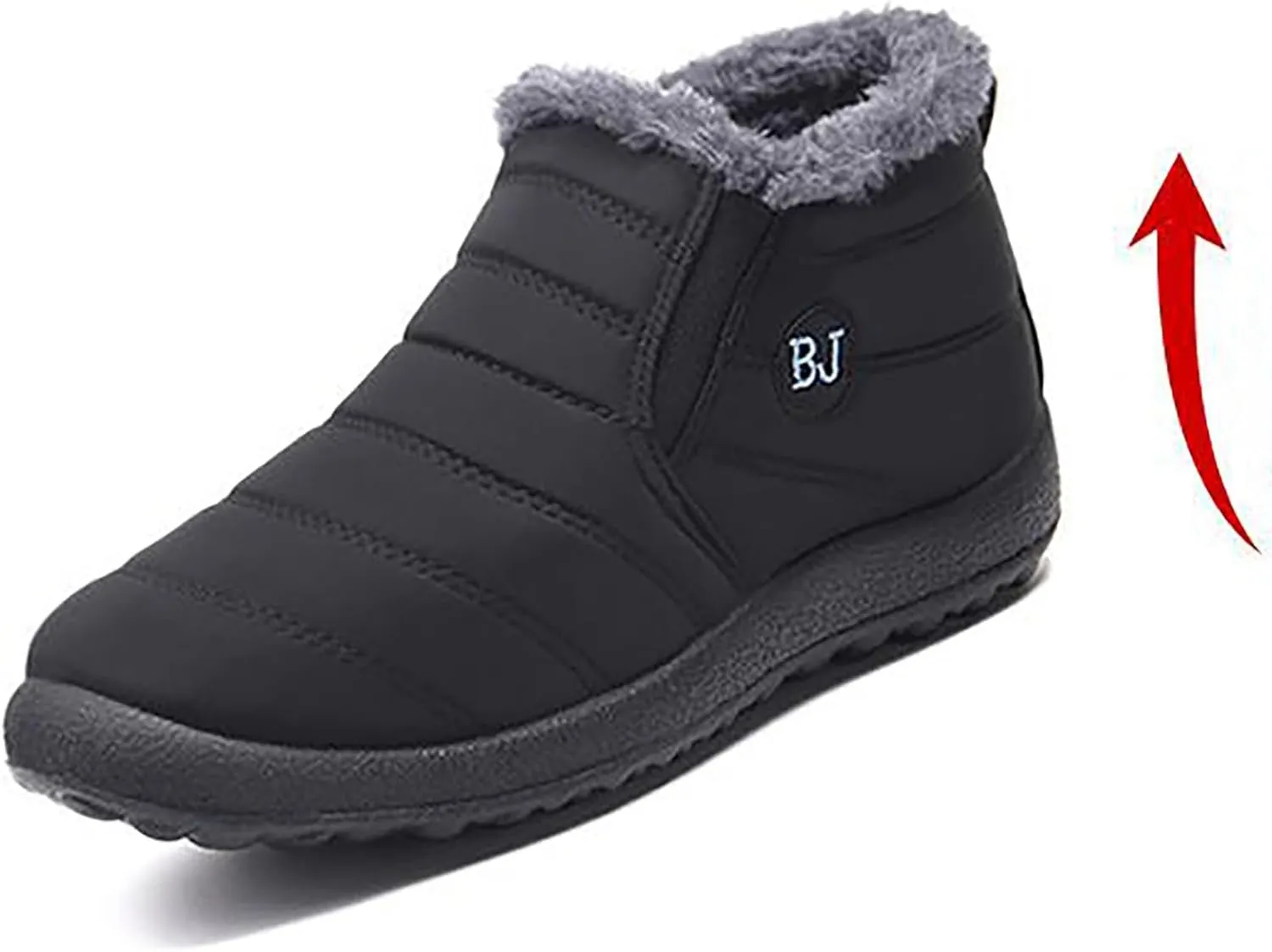 Womens Booties and Ankle Boots Plush Lined Snow Boots Non Slip Casual Boots Waterproof Shoes for Women