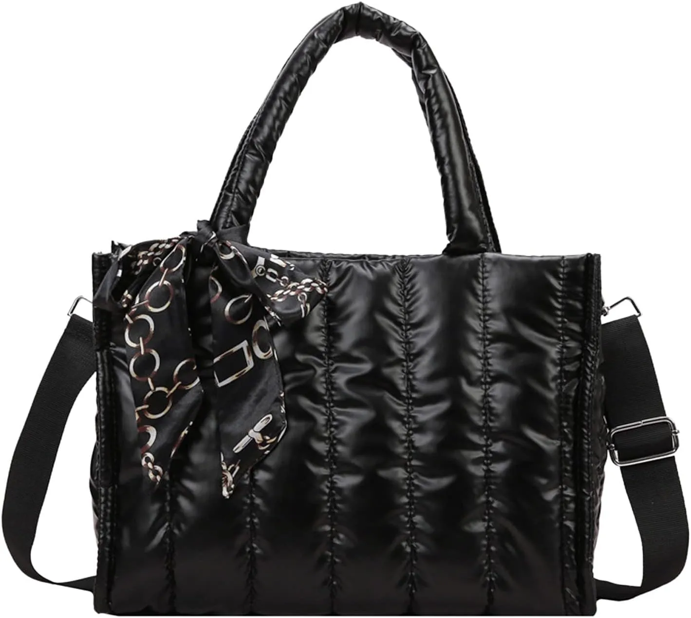 Women's Classic Satchel Bags Genuine Leather Crossbody Bags for Women Trendy Waterproof Cross Body Bag(Black)