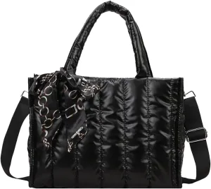 Women's Classic Satchel Bags Genuine Leather Crossbody Bags for Women Trendy Waterproof Cross Body Bag(Black)