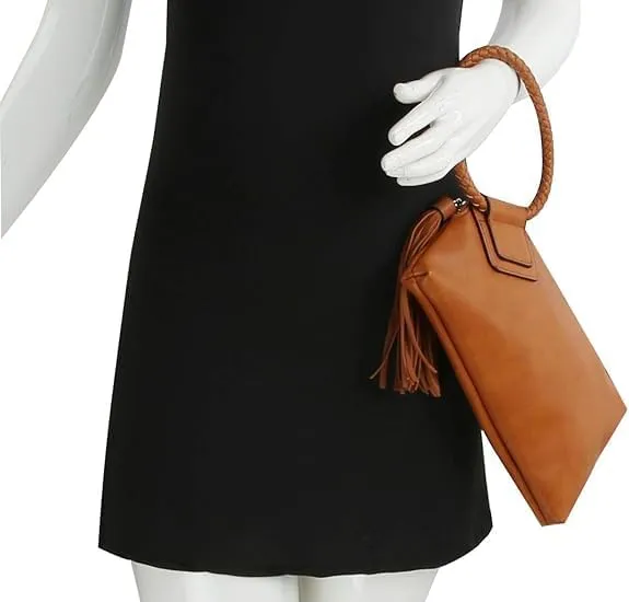 Womens Clutch Purse Wristlet Wallet Evening w/Hand Strap Casual Formal Vegan Leather - Metro Muse