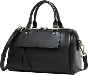 Womens Crossbody Bags Genuine Leather Trendy Shoulder Purse with Adjustable Strap Ladies Totes Handbags Satchel