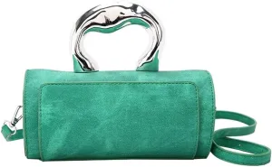 Women's Fashion PU Leather Shoulder Crossbody Bag Y2K Small Cylinder Hobo Totes Handbag Box Purse Satchel