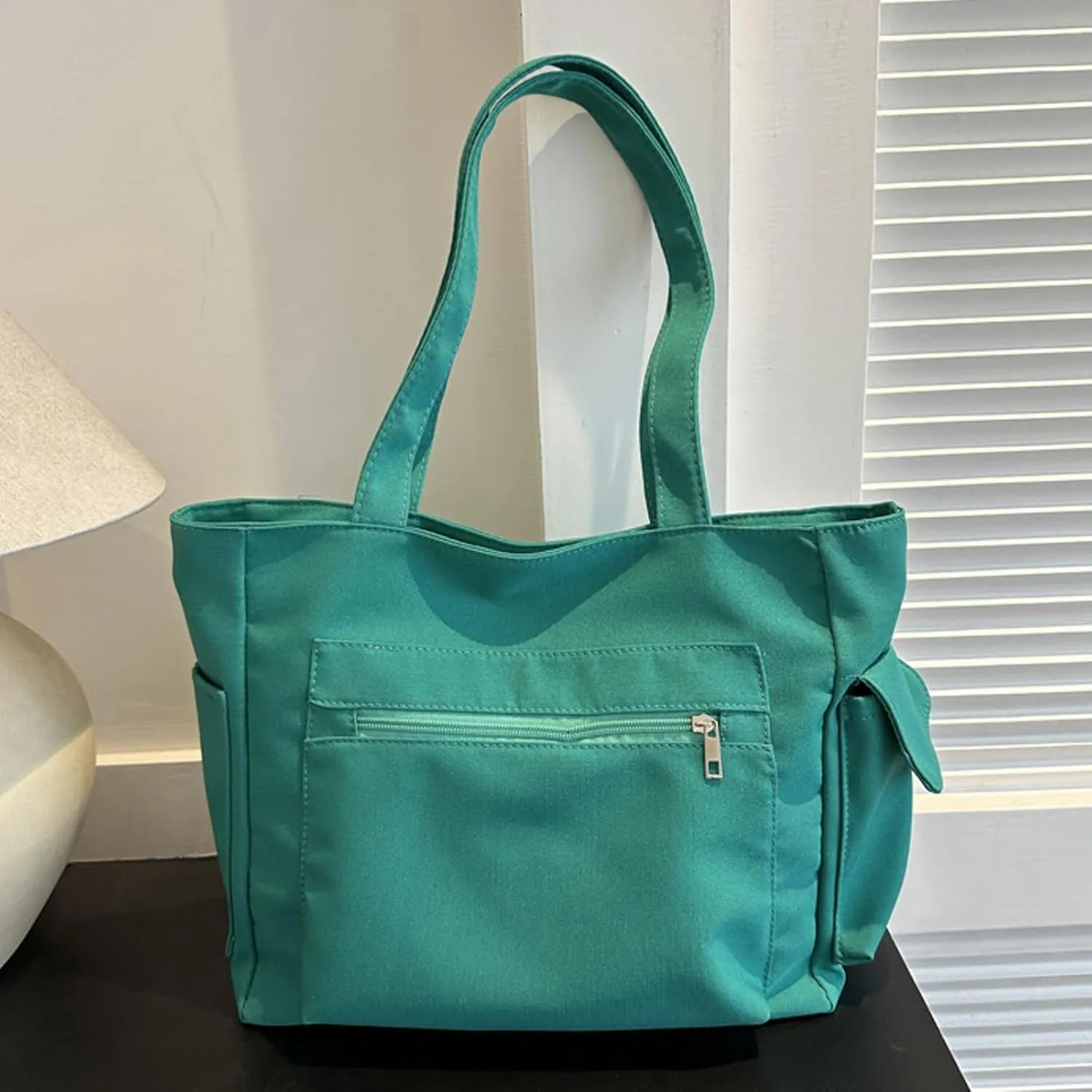 Womens Handbags Canvas Zipper Trendy Tote Bag Purse Top Handle Satchel Shoulder Bags Crossbody Messenger Bag