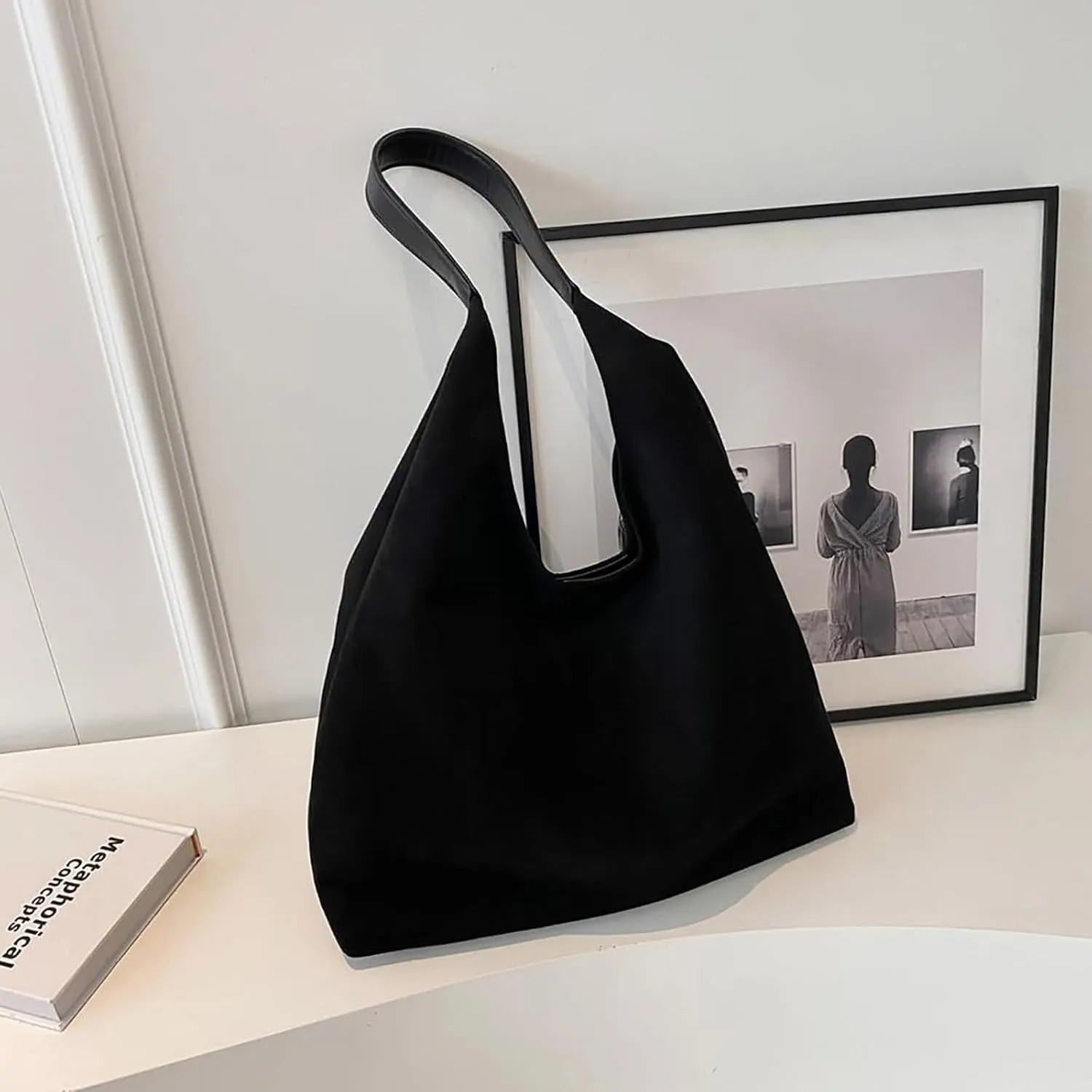 Womens Handbags Retro Suede Fashion Tote Bag Purse Fashion Top Handle Satchel Crossbody Shoulder Bags for Ladies