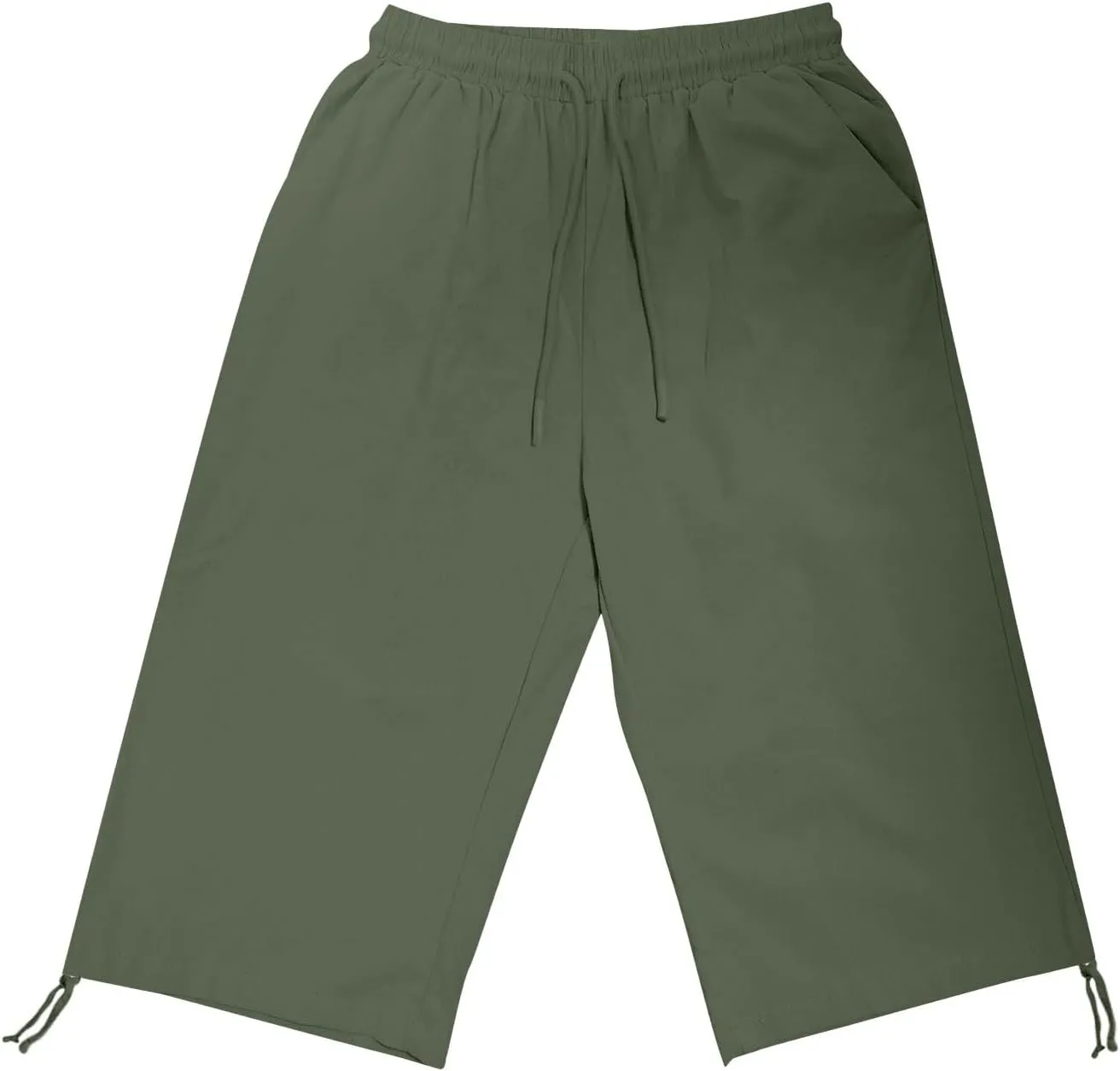 Women's High Waist Shorts Women's Elastic Waist Casual Comfy Cotton Beach Shorts Drawstring Elastic Waist Short