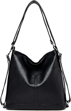 Womens Leather Shoulder Handbags Hobo Totes Top Handle Bag Satchel and Purse for Ladies