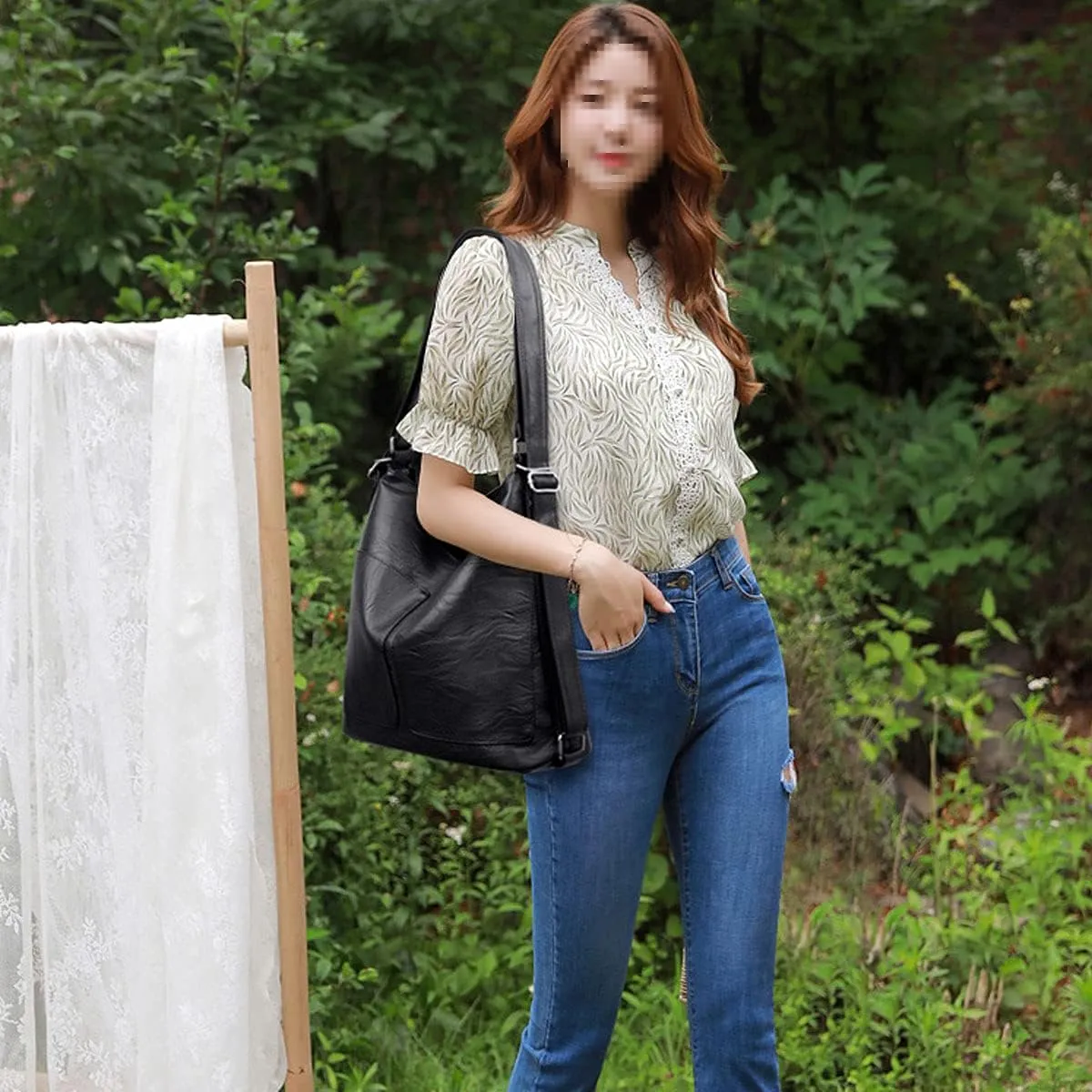 Womens Leather Shoulder Handbags Hobo Totes Top Handle Bag Satchel and Purse for Ladies