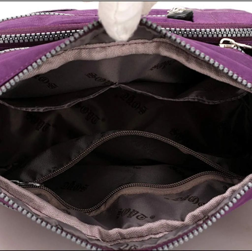 Women's Multi-Pocket Shoulder Bags Crossbody Purses and Handbags Lightweight Pocketbook Lightweight Puffer Bag(B)