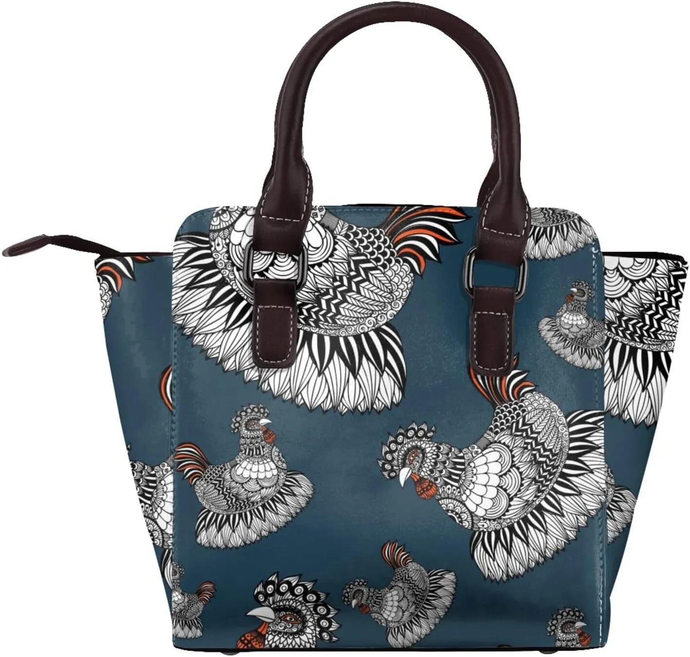 Women's PU Leather Shoulder Bag Handbag Shopping Purse Handle Satchels Studded Totes Clutch Bag