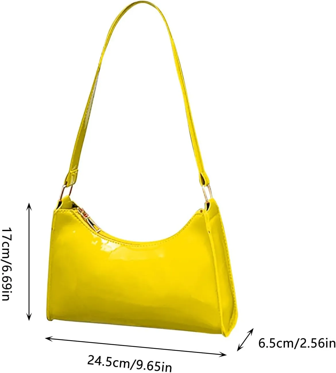 Women's Purses and Handbags Small Capacity Cute Patent Leather Shoulder Bags Shiny Evening Fashion Handbag