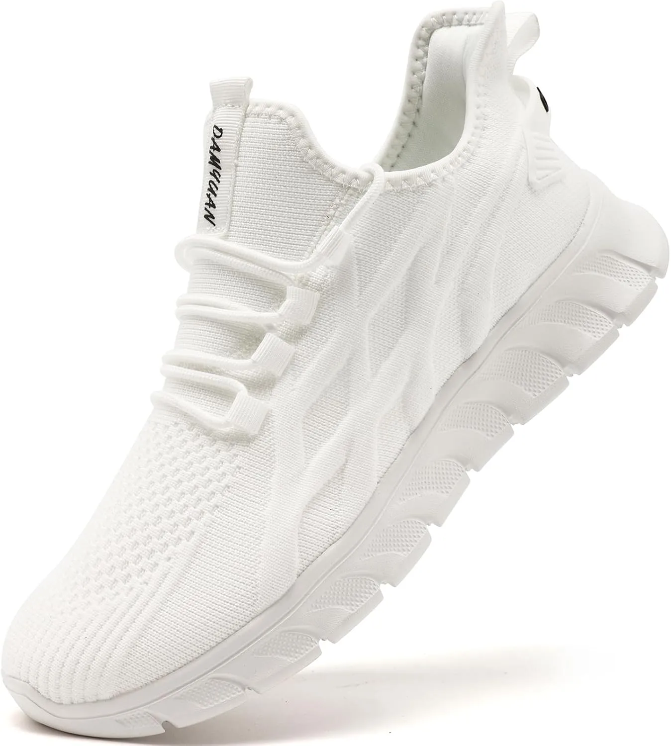Women's Running Shoes Walking Tennis Gym Workout Slip on Athletic Fashion Sneakers Lightweight Breathable Sport Jogging Hiking Casual Shoe White Size 8