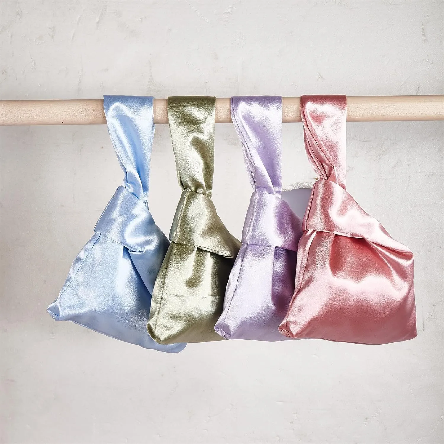 Women's Satin Evening Bag Clutch Handbag Mini Purse Small Wristlets Tote Wedding Party Bags