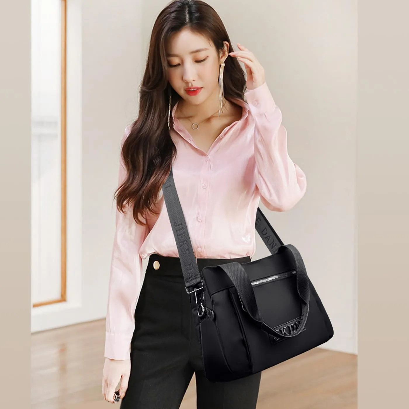 Women's Shoulder Satchel Bags,Crossbody Shoulder Tote Bags, Multi Layer Design with Large Capacity.