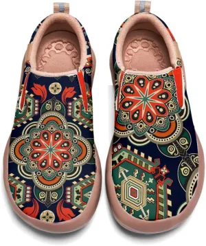 Women's Slip-Ons Floral Painted Loafers Comfortable Walking Travel Shoes