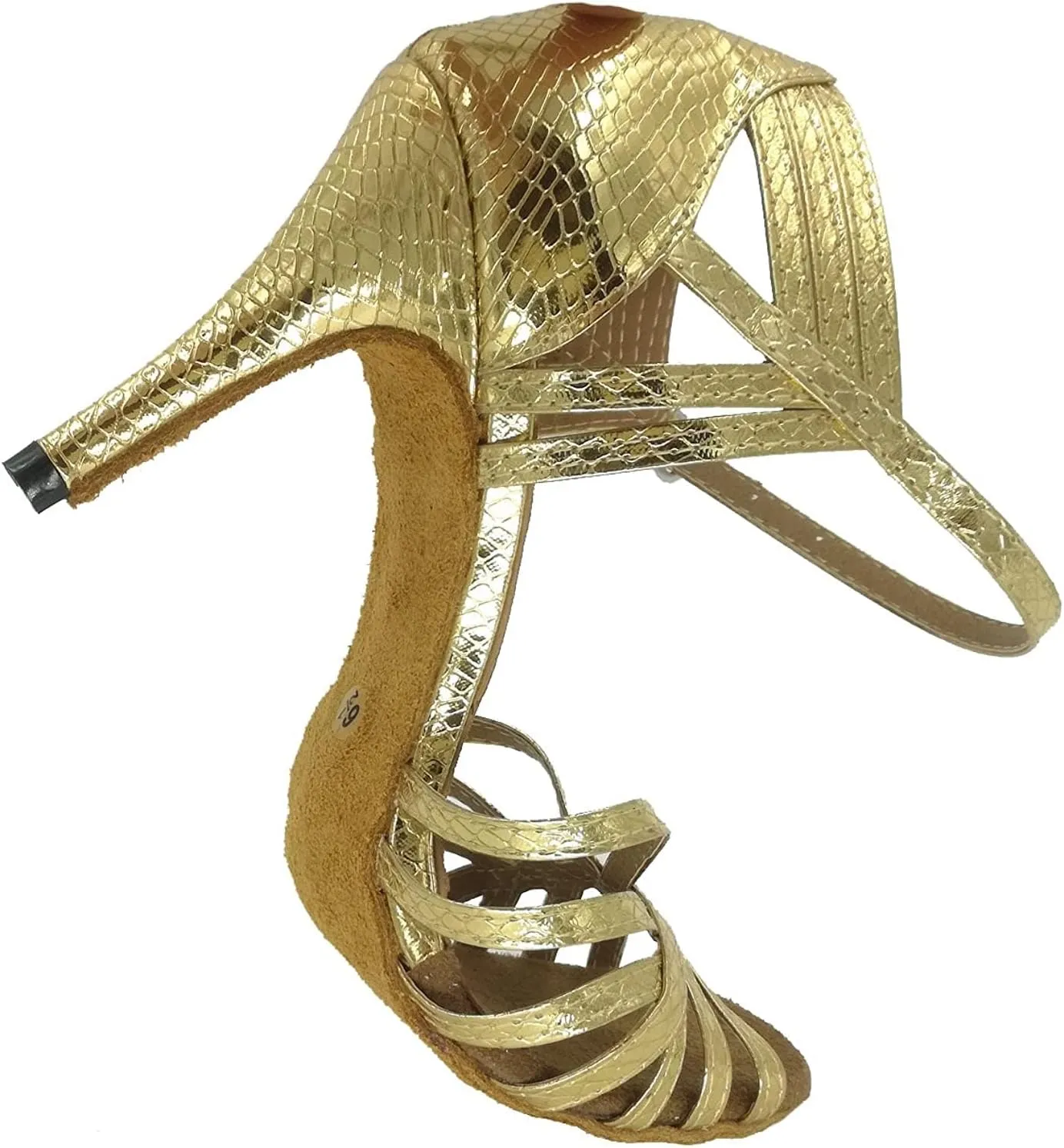 Women's Suede Sole Party Wedding Shoes Pu Sandals Practice Ballroom Dance Shoes