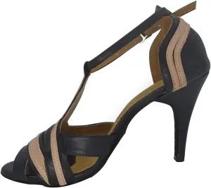 Women's Suede Sole Party Wedding Shoes Pu Sandals Practice Ballroom Dance Shoes
