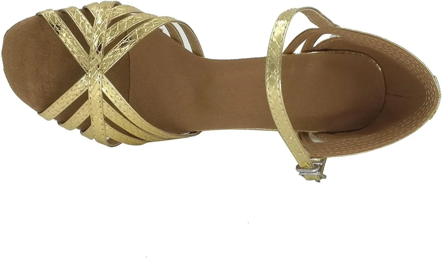 Women's Suede Sole Party Wedding Shoes Pu Sandals Practice Ballroom Dance Shoes