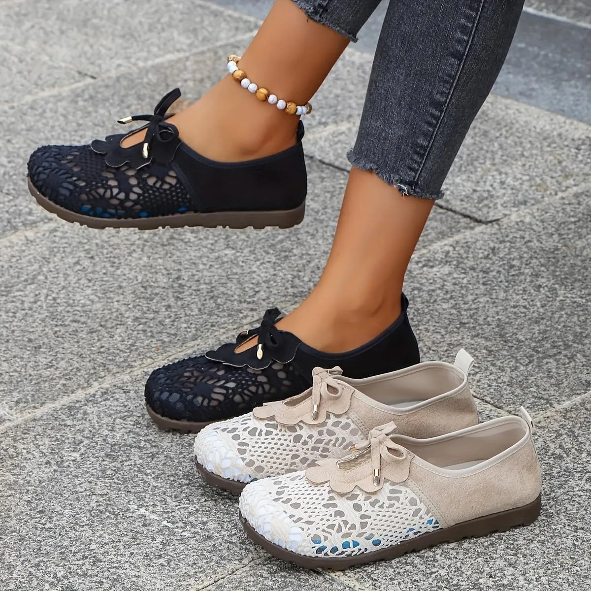Women's Summer Breathable Loafers & Slip-Ons Comfort Mesh Fashion Shoes