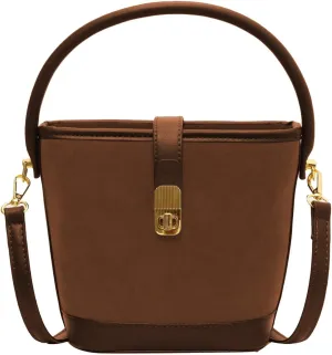 Women's Top-Handle Handbags Faux Vegan Leather Medium Crossbody Bags Casual Fashion Everyday Satchel Purse