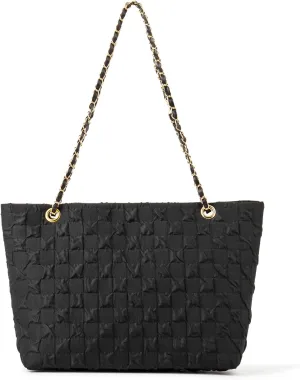 Women's Tote Bags, Top Handle Satchel, Casual Handbags, PU Faux Leather Tote Bags for Women, Shoulder Purse, Black