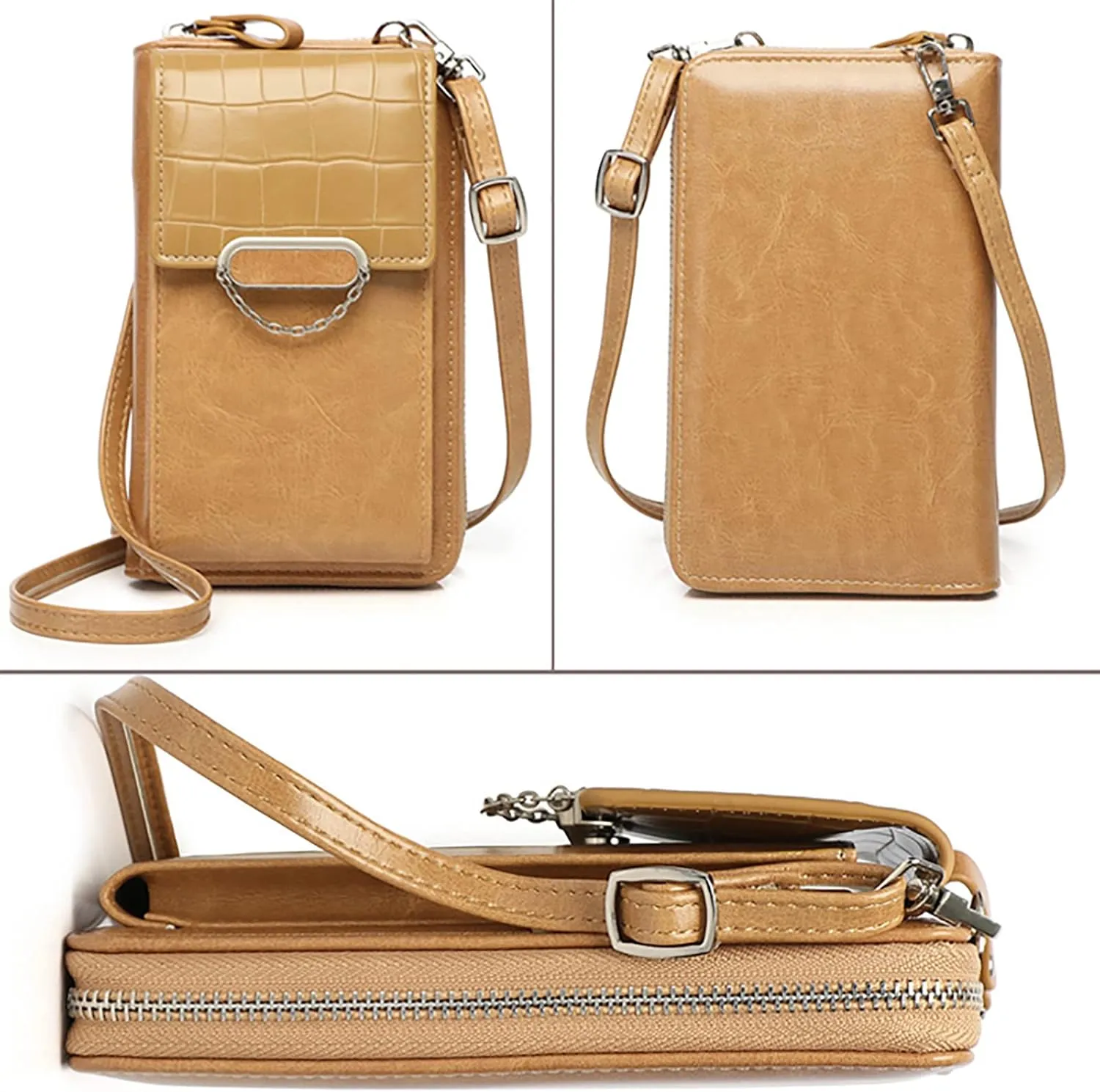 Women's Trendy Purses Vegan Leather Hobo Handbags Waterproof Nylon Crossbody Bags for Woman Trendy Gifts for Mom(Gold)
