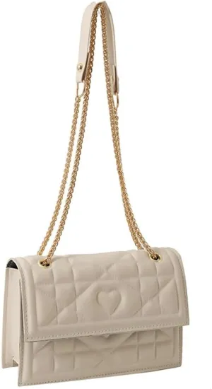 Womens Trendy Shoulder Crossbody Bag PU Leather Y2k Purse Small Totes Handbag Casual Top Handle Satchel with Chain
