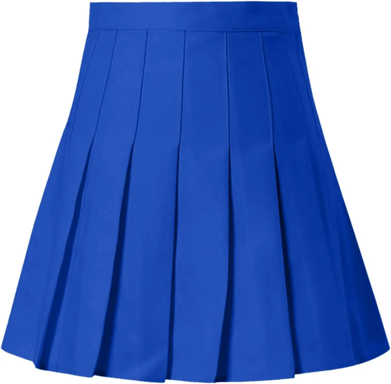 Women's Waist Chain Skirt High Waist Check Pleated Skirt