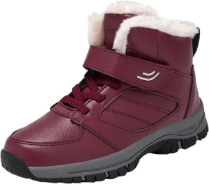 Womens Waterproof Winter Boots Wide Women Snow Boots Winter Waterproof Slip Resistant Cold Weather Shoes Women Winter Booties Womens Slip on Walking Snow Shoes Botas De Frio Para Mujer