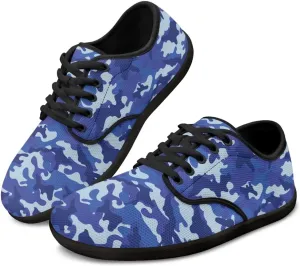 Women's Wide Toe Box Barefoot Shoes Casual Zero Drop Walking Sneakers Lace Up Non Slip Tennis Work Footwear