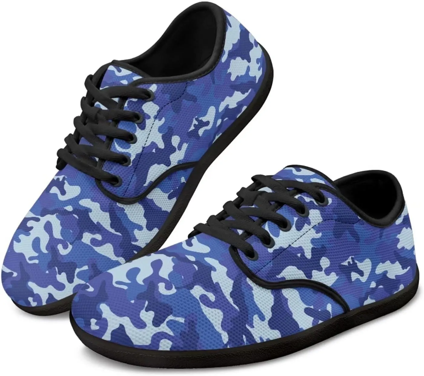 Women's Wide Toe Box Barefoot Shoes Casual Zero Drop Walking Sneakers Lace Up Non Slip Tennis Work Footwear