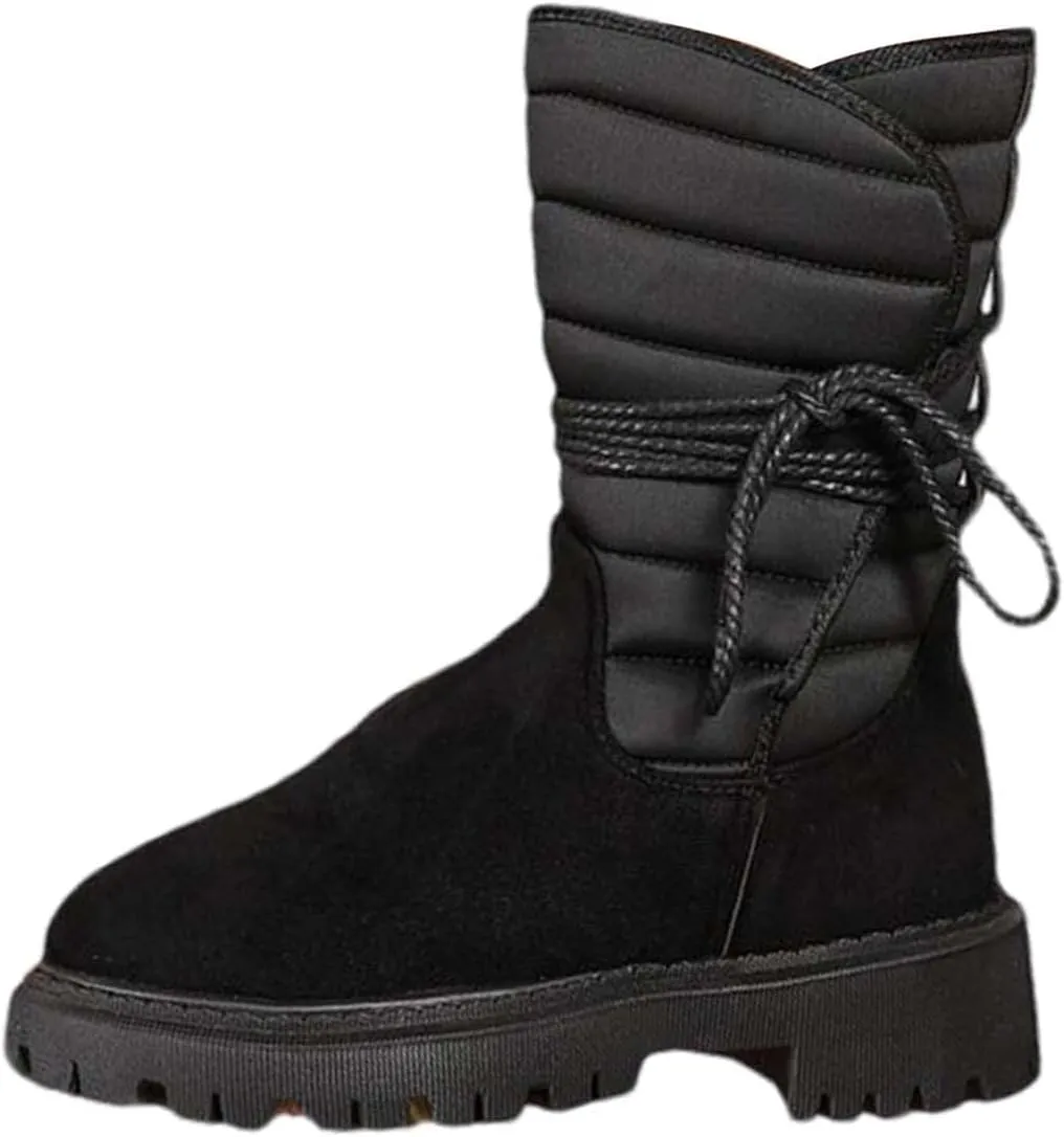 Womens Winter Shoes Black Brown Suede Ankle Boots Fur Lined Size 10 for Women Winter Shoes Women's Winter Shoes Women's Wide Calf Comfortable Winter Knee High Riding Boots Deals of The Day
