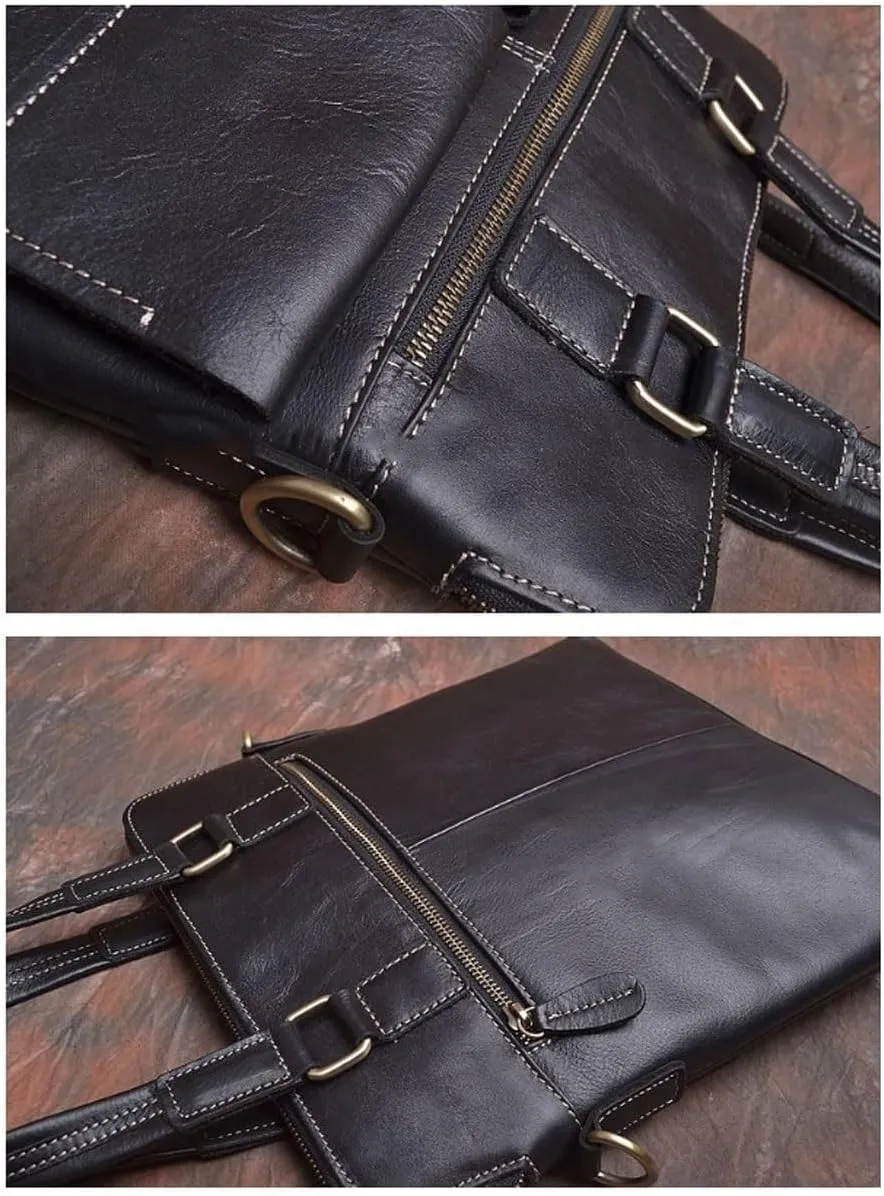 Work Briefcases Laptop Bags Handbags Men's Leather Shoulder Bags Messenger Bags Travel Totes