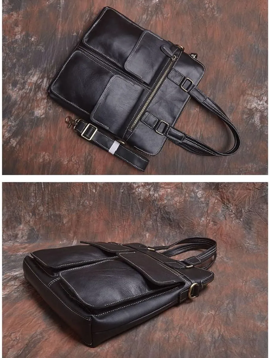 Work Briefcases Laptop Bags Handbags Men's Leather Shoulder Bags Messenger Bags Travel Totes