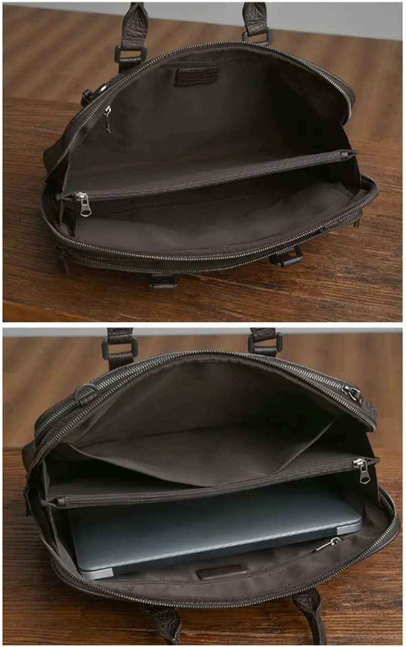 Work Briefcases Laptop Bags Handbags Totes Men's Leather Shoulder Bags Messenger Bags Travel Carrying Cases