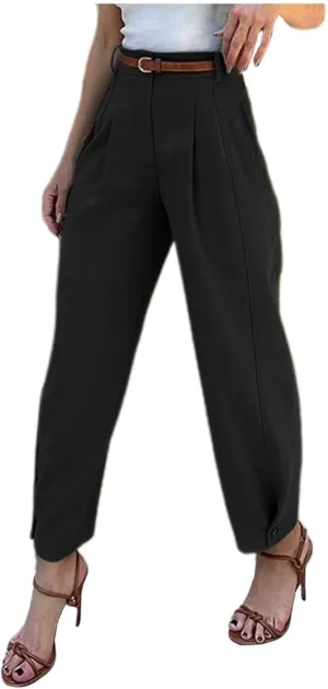 Work Pants Women Plus Size Wide Leg Dress Pants Business Pants High Waisted Chino Pants Casual Pants Hipster Trousers