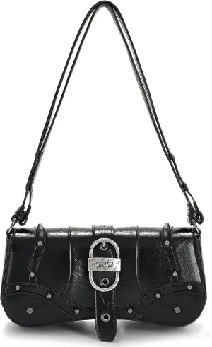 YDSIII Shoulder Bag, Women's Vintage Vegan Leather Shoulder Purse with Adjustable Strap