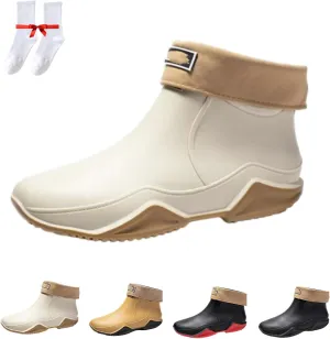 Zemure Rainies, Short Rain Boots, Waterproof Non-Slip Rain Boots for Outdoor, Rain Boots for Women Men