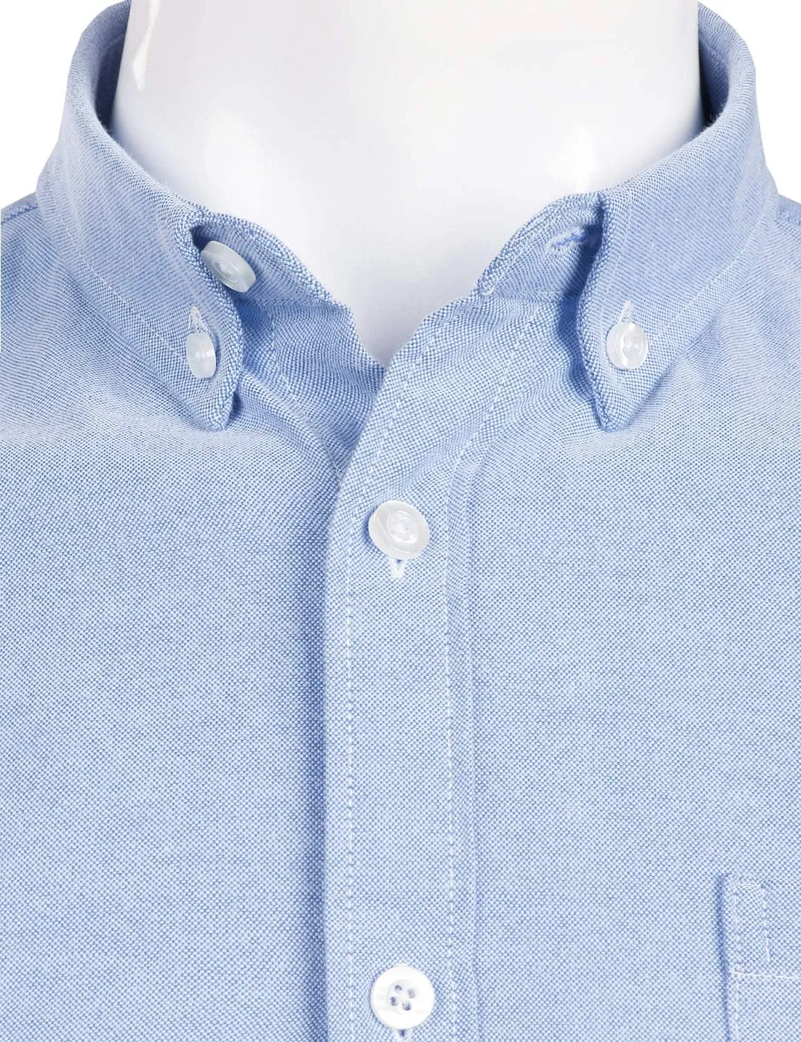 ZEROYAA Men's Hipster Casual Slim Fit Long Sleeve Button Down Oxford Shirts with Chest Pocket
