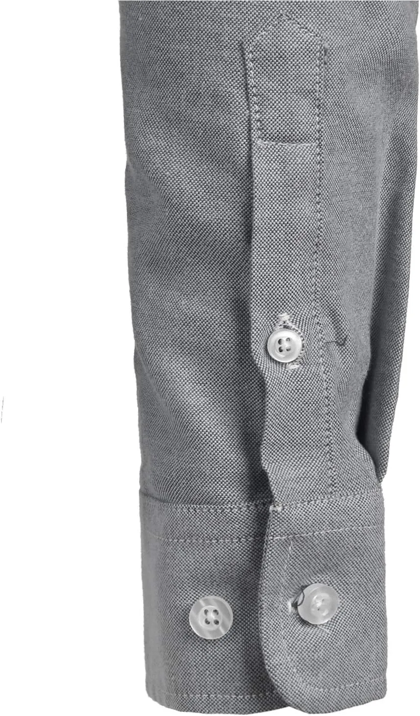 ZEROYAA Men's Hipster Casual Slim Fit Long Sleeve Button Down Oxford Shirts with Chest Pocket