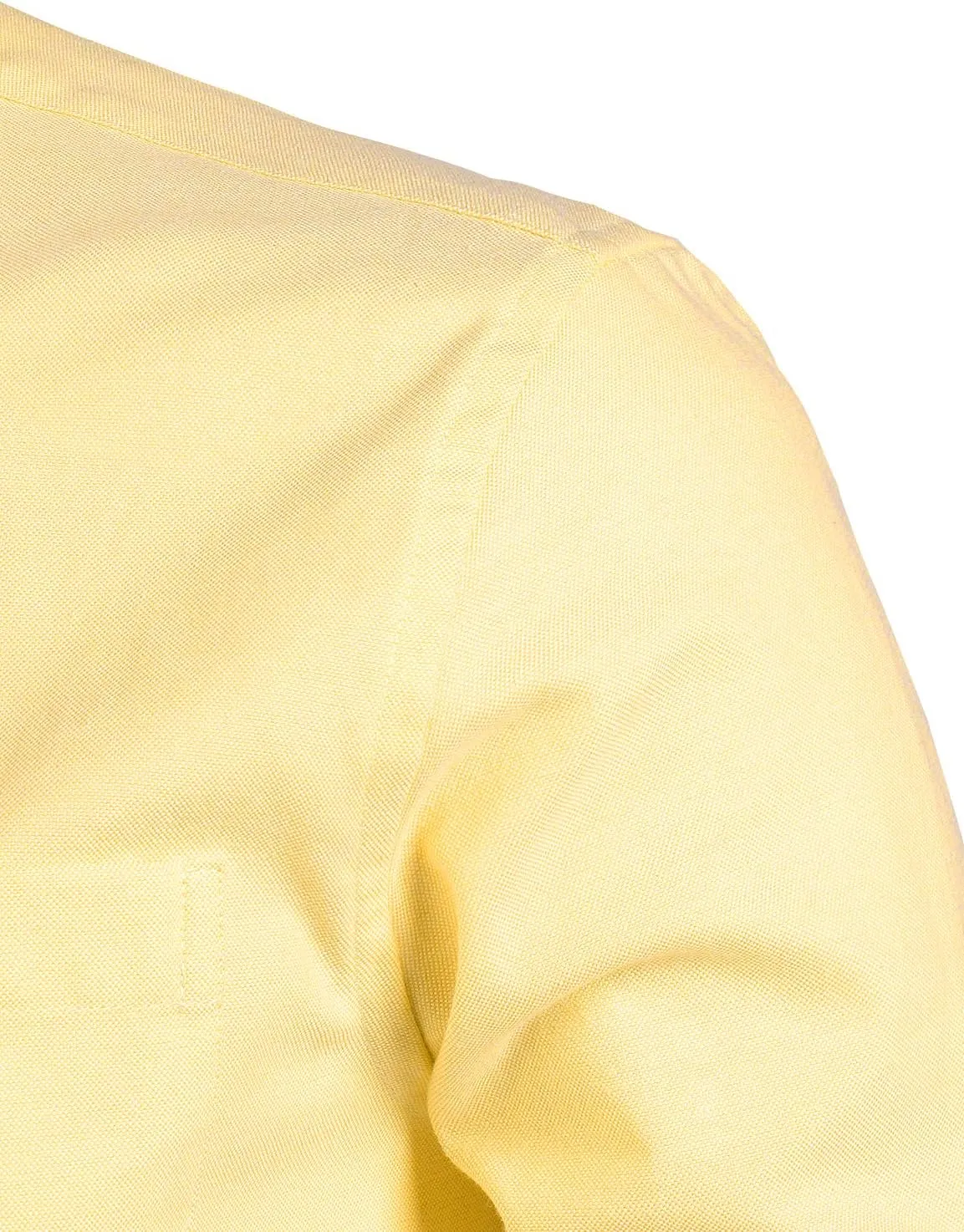 ZEROYAA Men's Hipster Mandarin Collar Long Sleeve Button Up Oxford Shirts with Chest Pocket