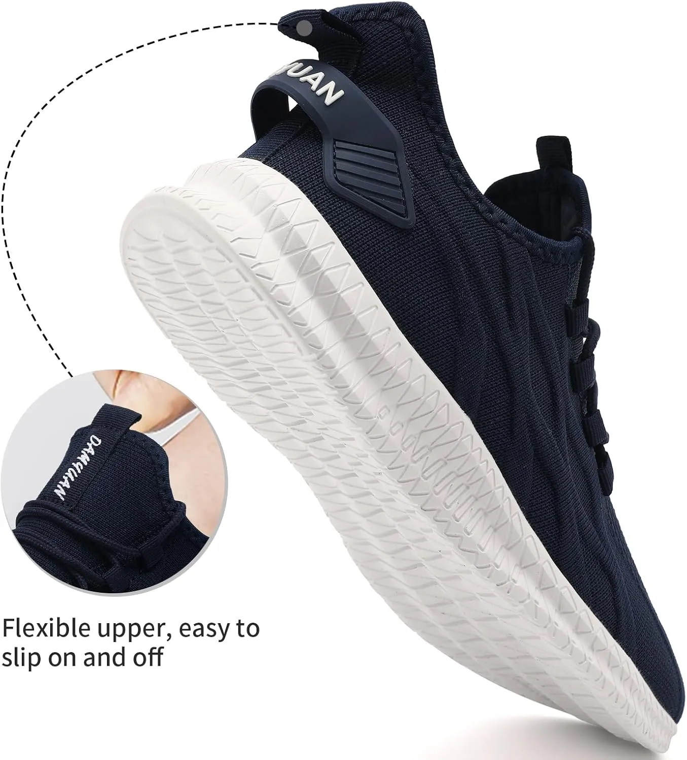 ZGPWZWL Unisex Mens Womens Shoes Running Gym Sneakers Slip on Tennis Non Slip Gym Lightweight Walking Fashion Shoes