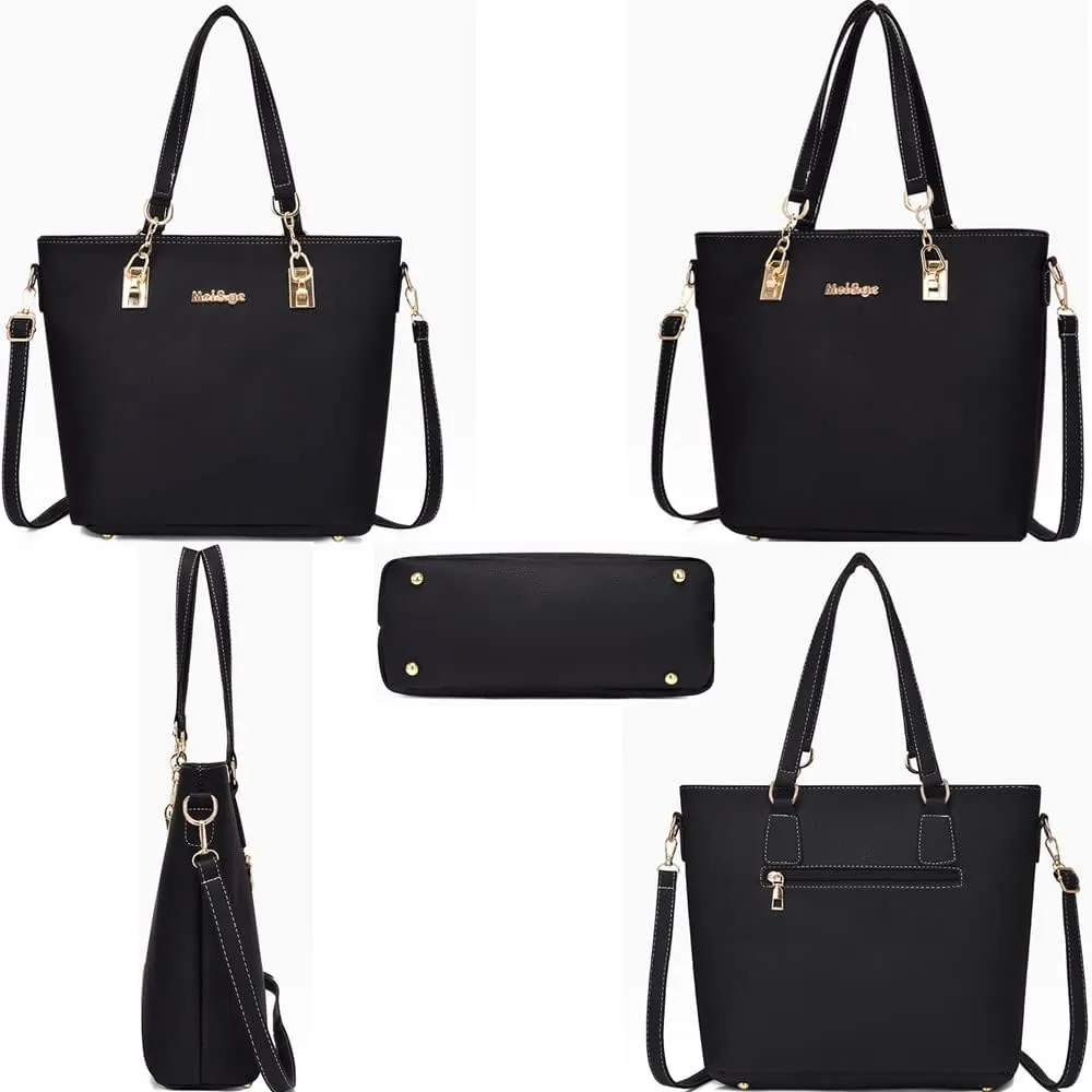 ZiMing Women Handbags and Purses Set Vegan Leather Tote Bags Shoulder Crossbody Bag Top Handle Handbag Satchel Wallet 6 Pcs